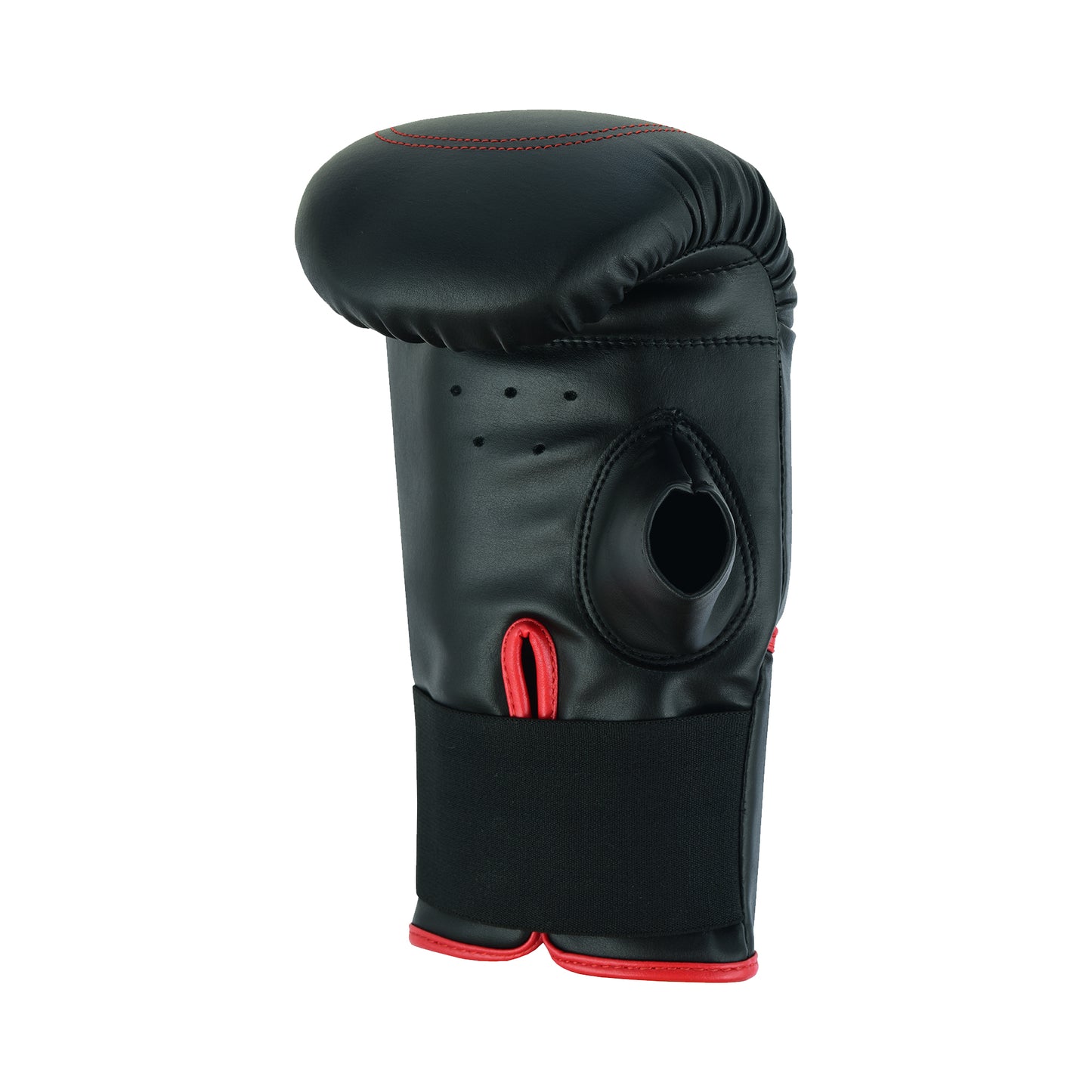 Black & Red Open Thumb Boxing Gloves