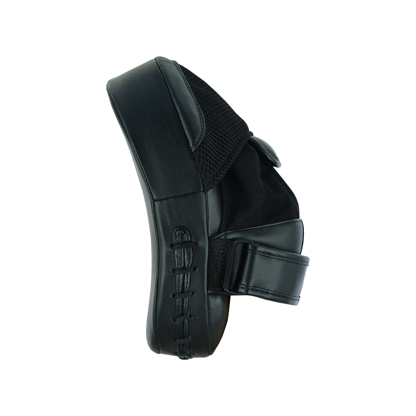 "Pair of boxing focus mitts, designed for training and improving punching accuracy. The mitts feature a padded surface for impact absorption, a durable outer material, and a curved shape for better hand positioning and target practice."