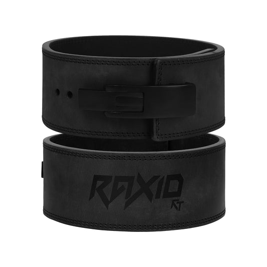 RAXID 10mm Lever Weightlifting Belt Suede Leather Powerlifting Belt