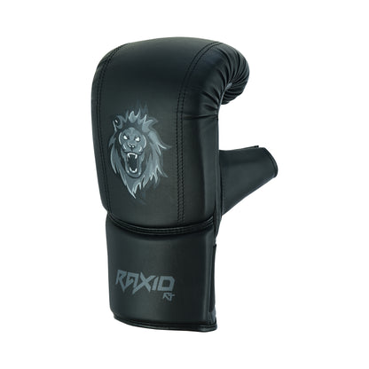 Raxid Fit Black & Gray Open Thumb Boxing Mits